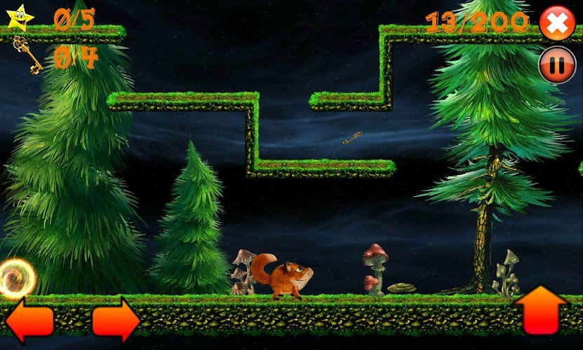 Leaping fox