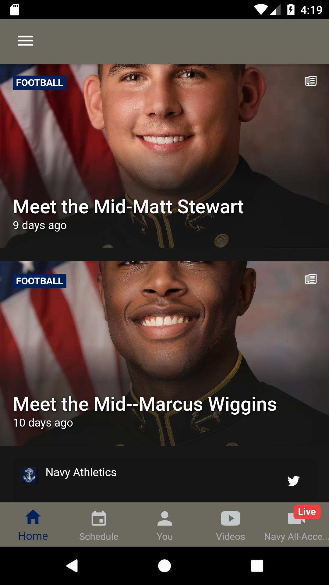 Navy Sports