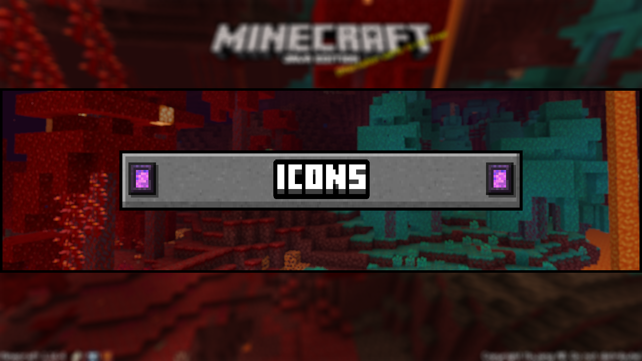 แพ็คเกจทรัพยากรไอคอน Minecraft