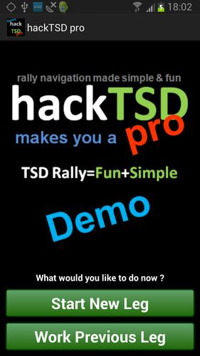 hackTSDpro Rally Computer Demo