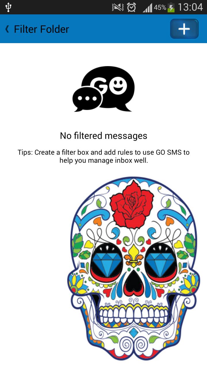 GO SMS Dia de Muertos