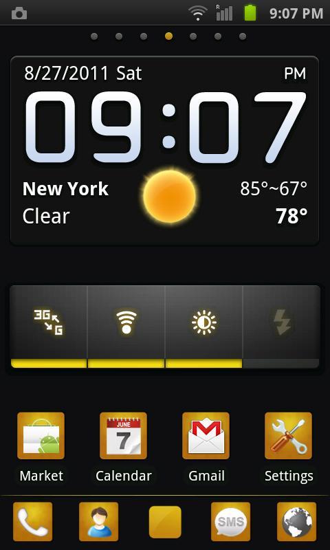 GO Launcher EX Theme BlackGold