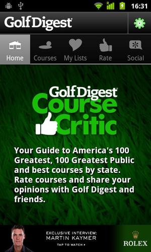 Golf Digest Course Critic