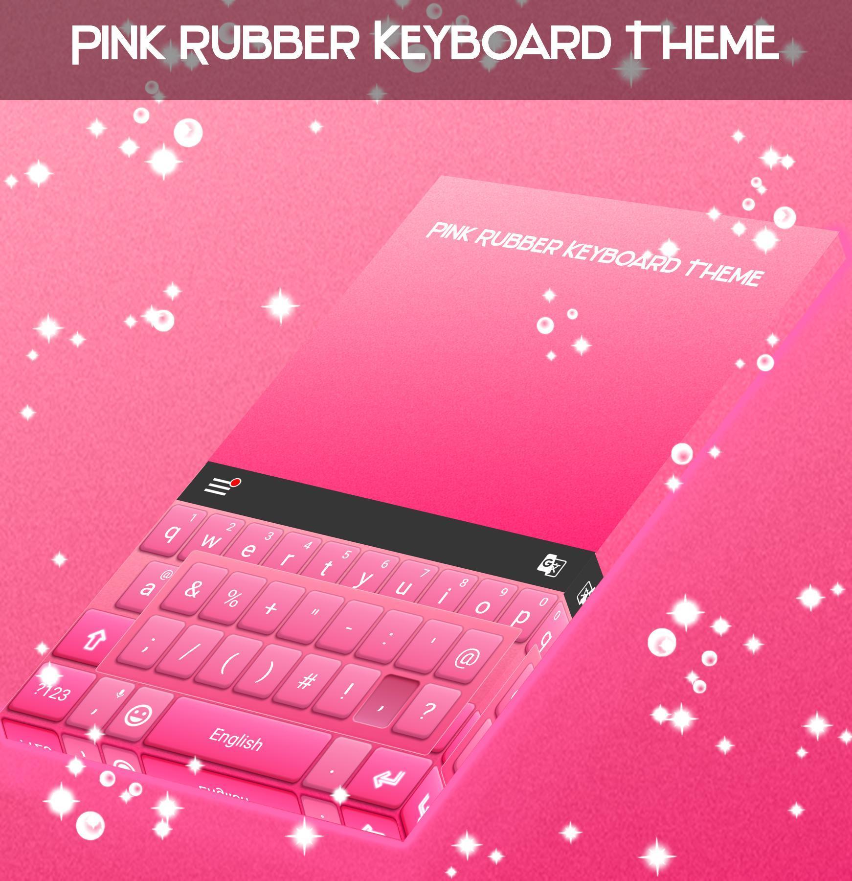 Pink Rubber Keyboard Theme