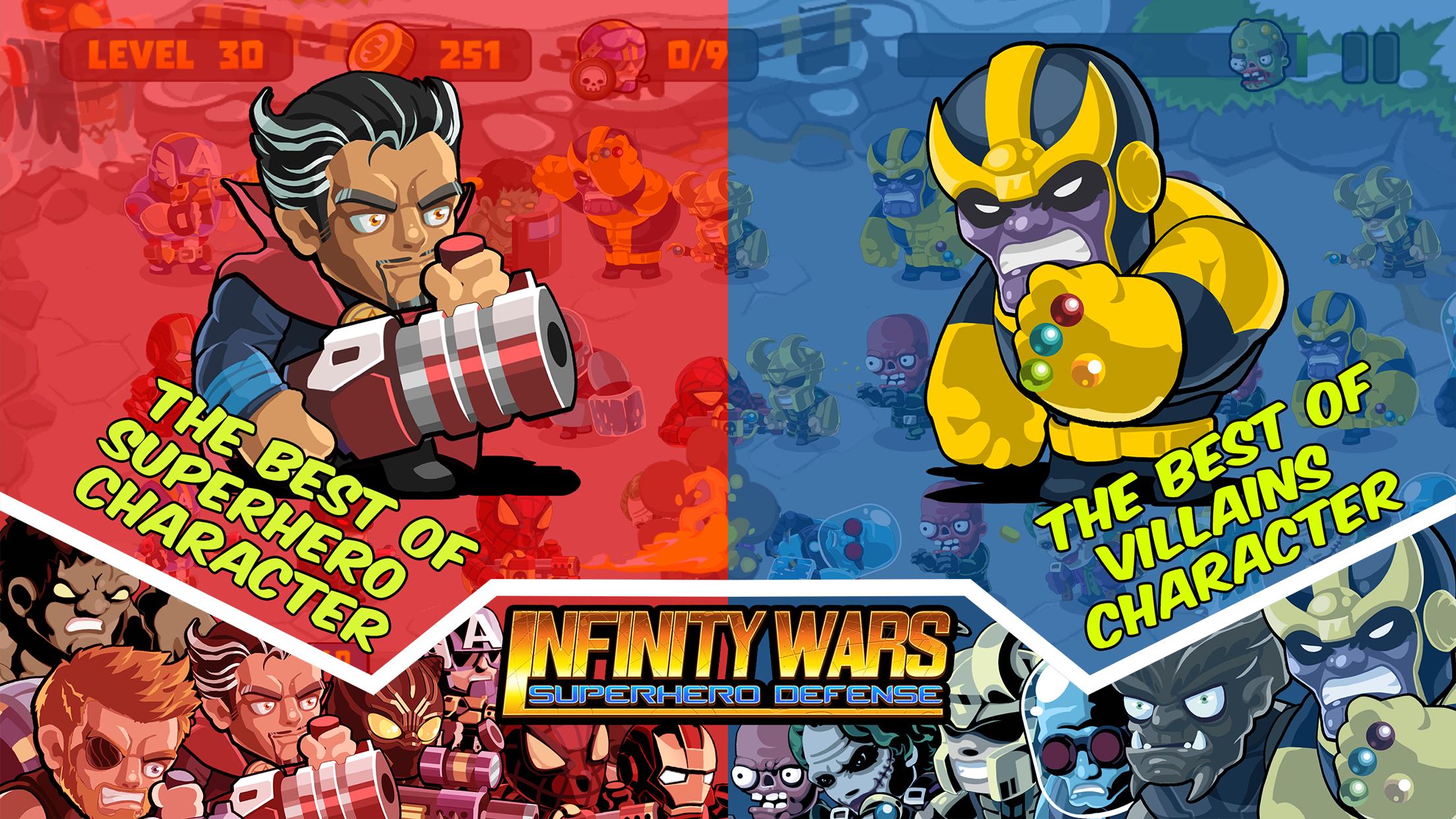 Avenger Infinity War Hero VS New Villains Defense