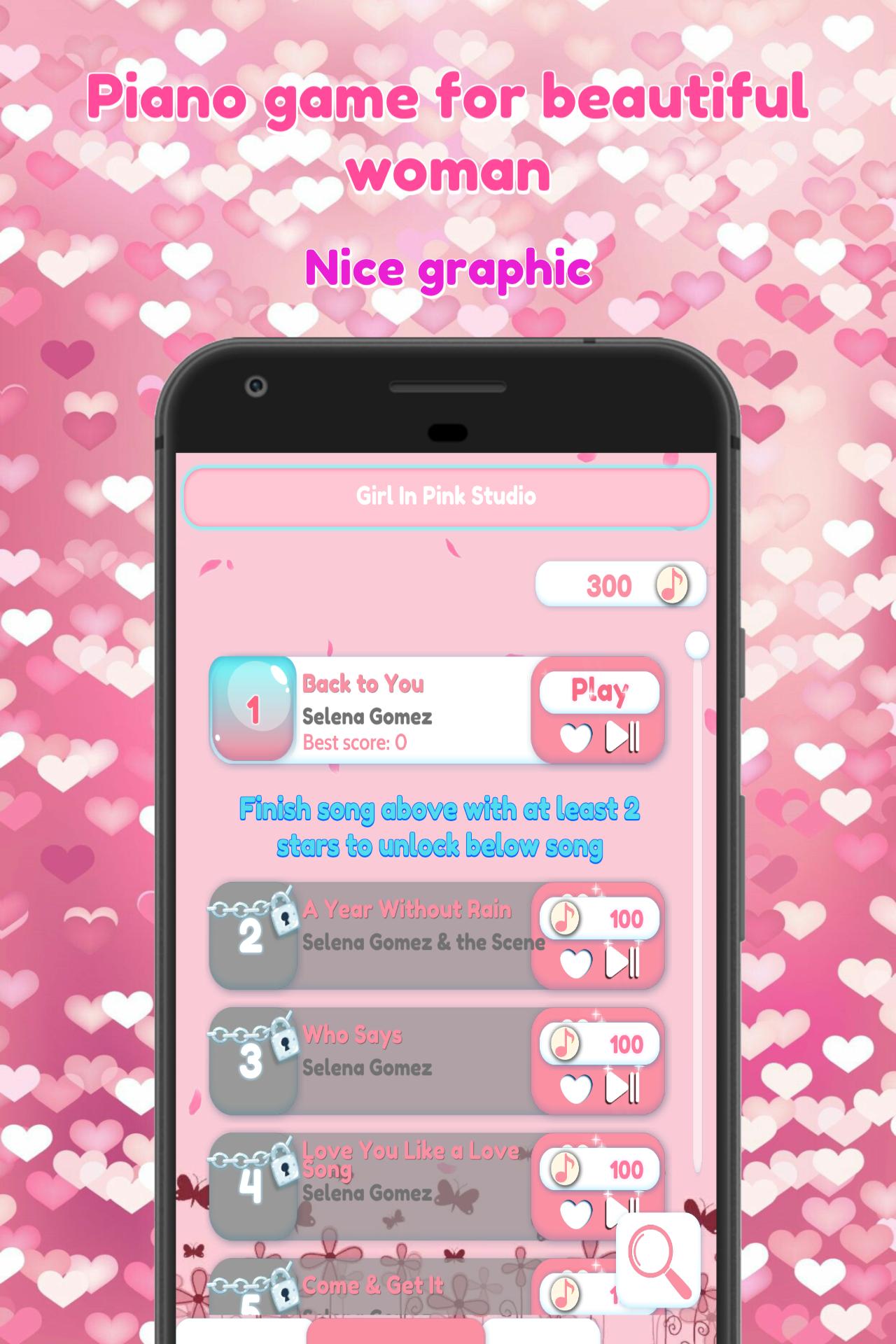 Selena Gomez Piano Tiles Pink 2019