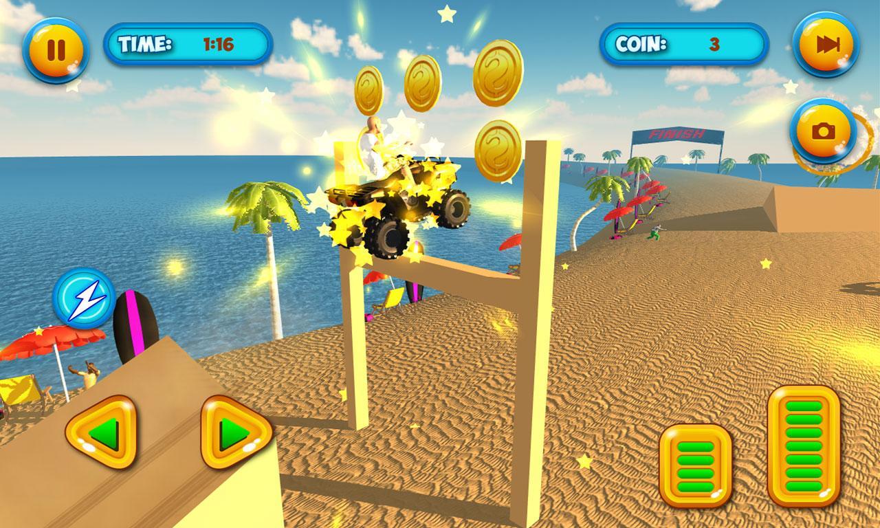 Summer Beach Pogo Quad Stunts